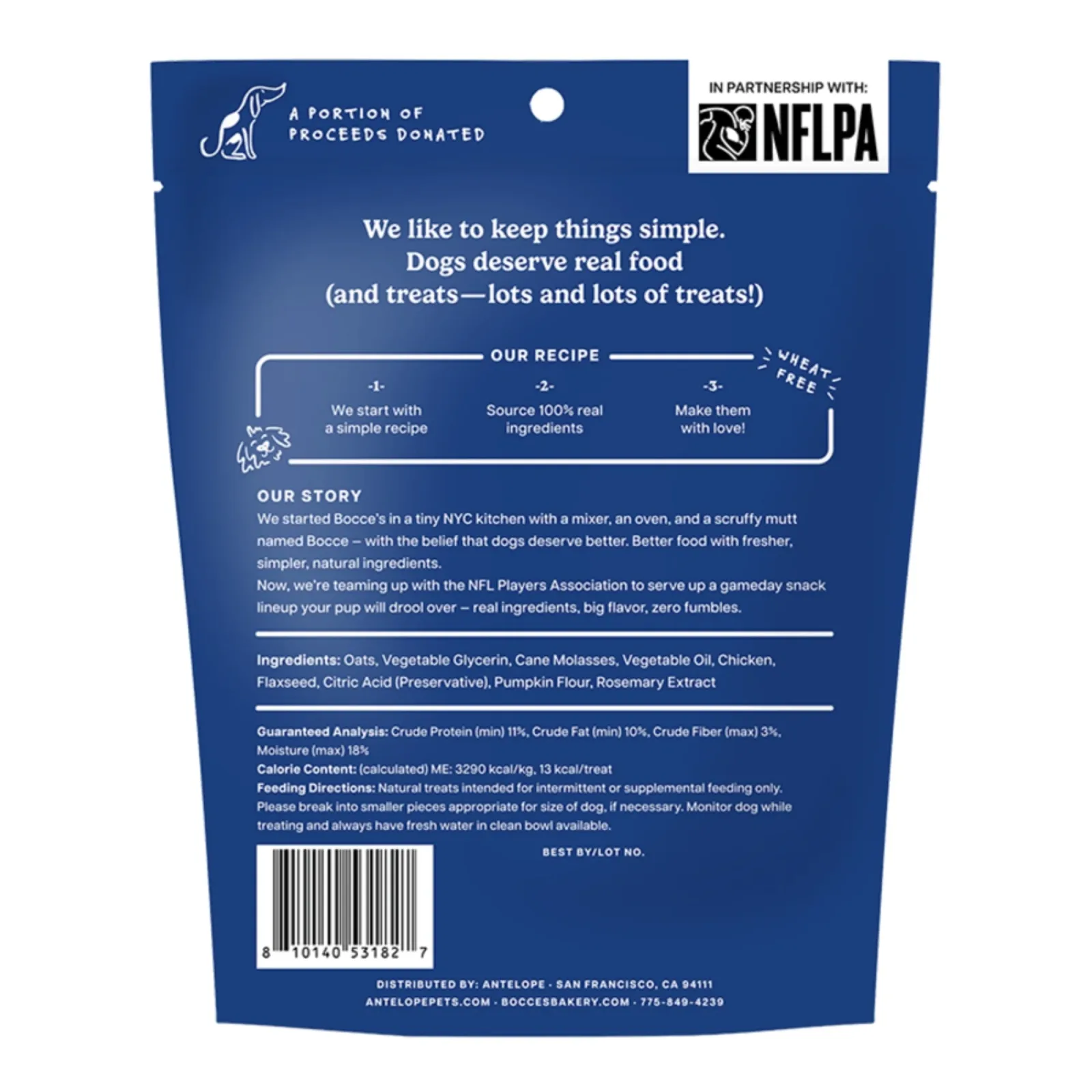 Bocce's Bakery Keon Coleman Wings Soft & Chewy Dog Treats 6 oz - Image 2