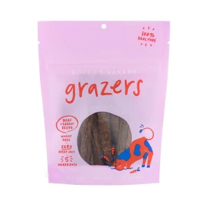 Bocces Dog Grazers Beef, 4 oz