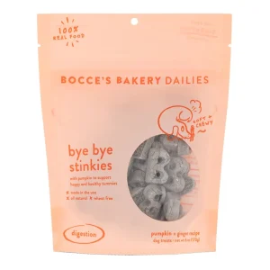 Bocces Dog Soft Dog Chews Bye Bye Stinkies, 6 oz