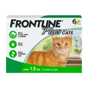 Boehringer Ingelheim Frontline Plus Tick & Flea Spot On for Cats Above 8 Weeks