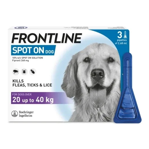 Boehringer Ingelheim Frontline Plus Tick & Flea Spot On for Large Dogs (20kg to 40kg)