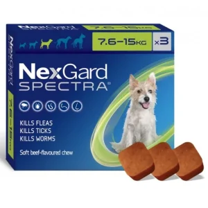 Boehringer Ingelheim Nexgard Spectra Tick & Flea Tablet (7.5 to 15kg) for Dogs (Afoxolaner & Milbemycin Oxime)