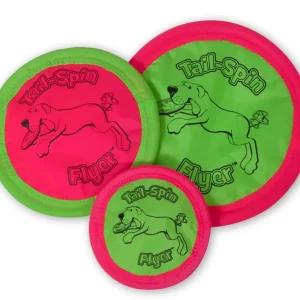 Booda Tail Spin Flyer Dog Toy Multi-Color 10 in