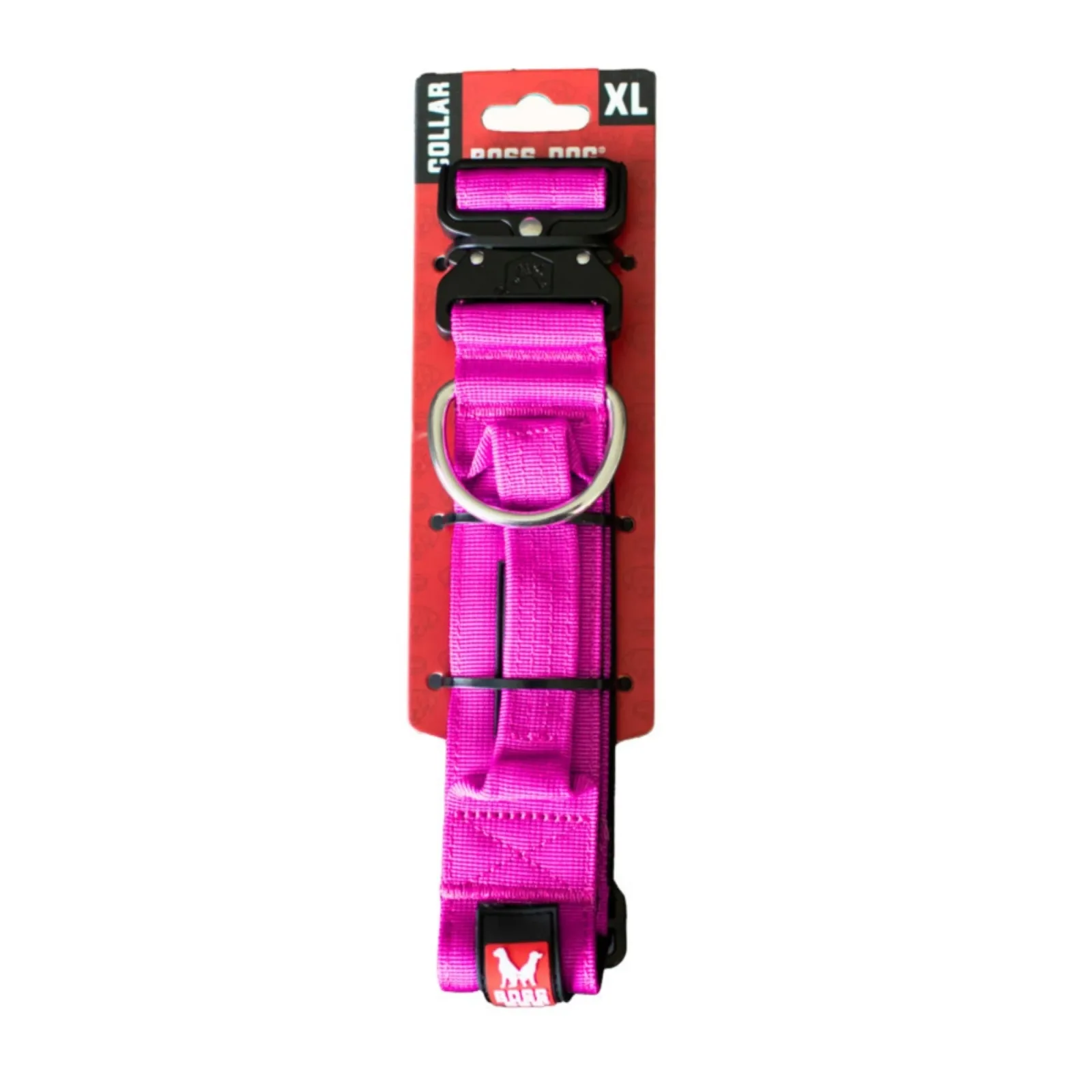 Boss Dog Tactical Adjustable Dog Collar Hot Pink, X-Large