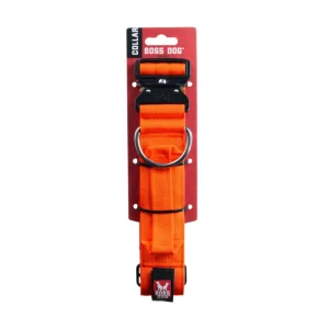 Boss Dog Tactical Adjustable Dog Collar Hunter Orange, X-Large, 20-28 in