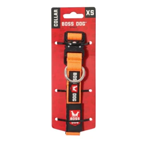 Boss Dog Tactical Adjustable Dog Collar Hunter Orange, X-Small, 11-14 in