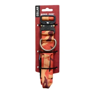 Boss Dog Tactical Adjustable Dog Collar Orange Camo, X-Large, 20-28 in
