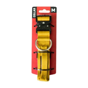 Boss Dog Tactical Adjustable Dog Collar Yellow, Medium