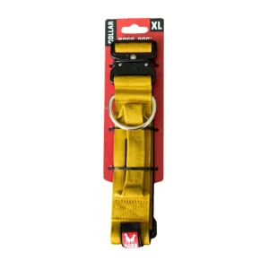 Boss Dog Tactical Adjustable Dog Collar Yellow, X-Large
