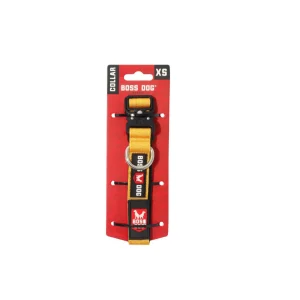 Boss Dog Tactical Adjustable Dog Collar Yellow, X-Small, 11-14 in