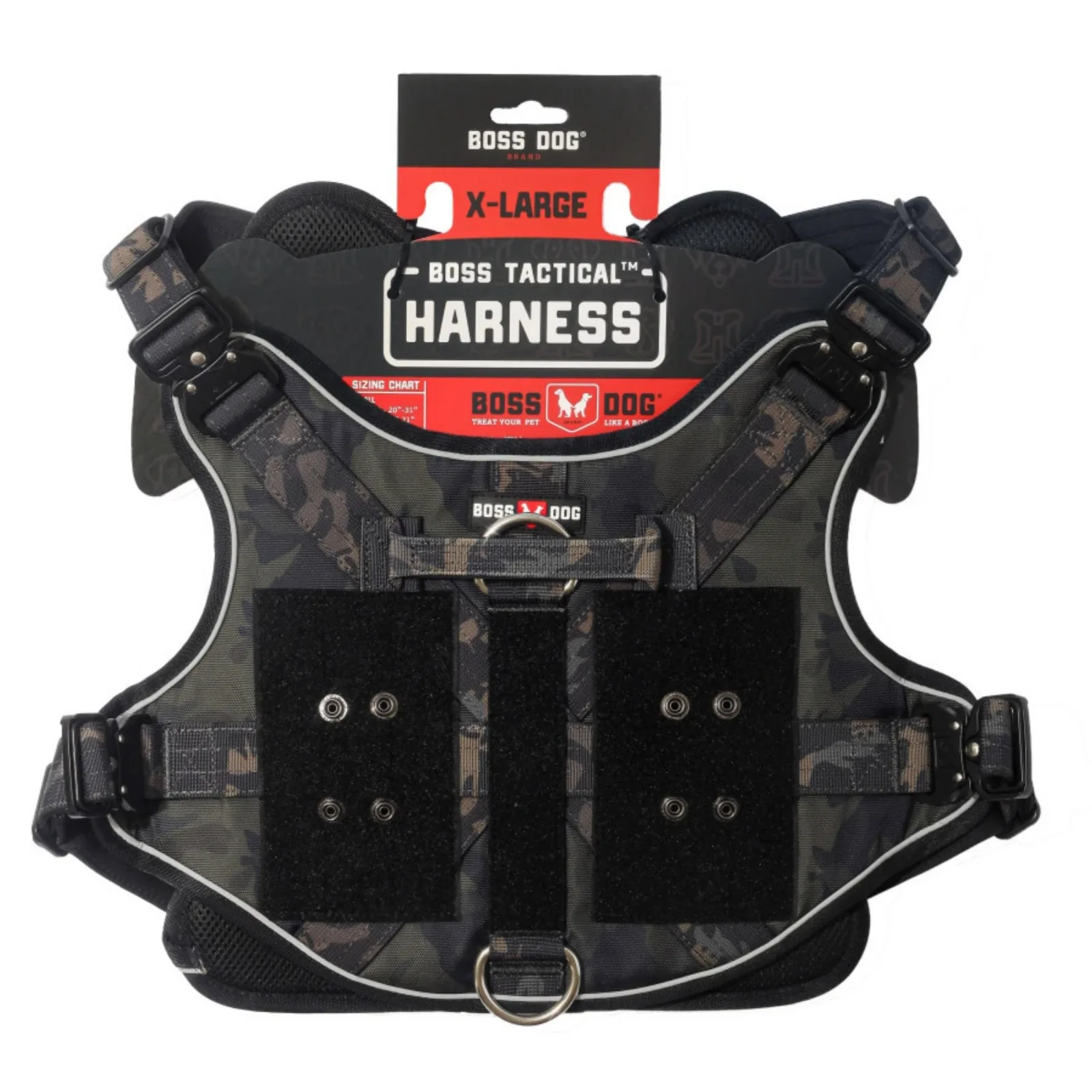 Boss Dog Tactical Dog Harness Black Camo, X-Large - Image 2
