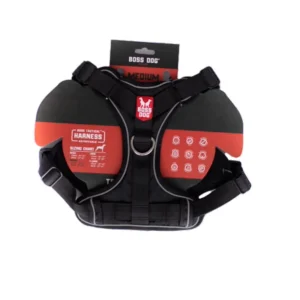 Boss Dog Tactical Dog Harness, Black, Medium