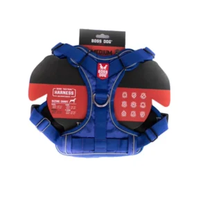 Boss Dog Tactical Dog Harness, Blue, Medium