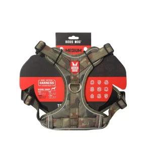 Boss Dog Tactical Dog Harness Green Camo, Medium