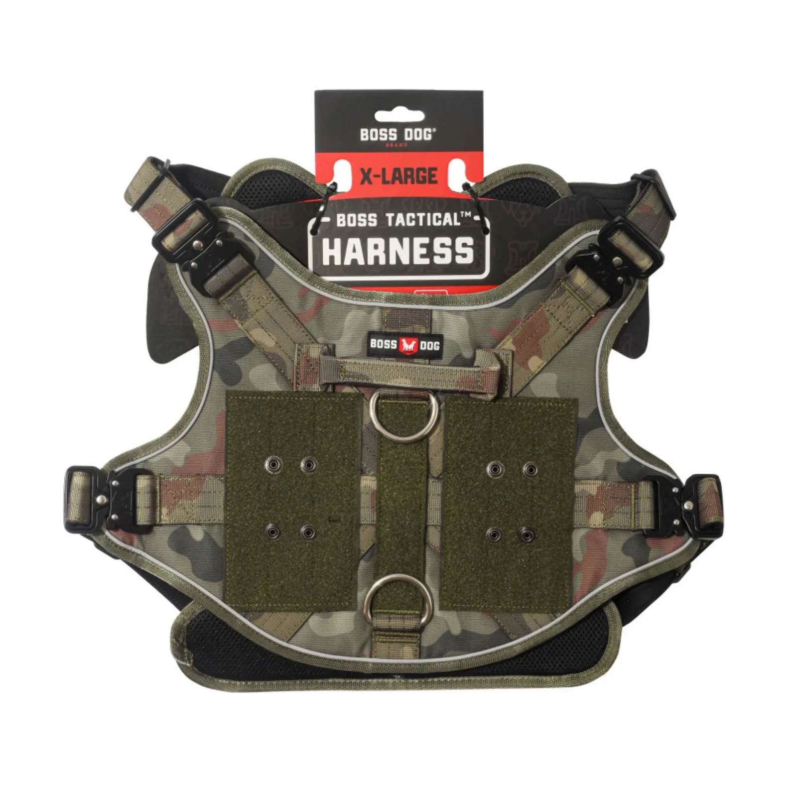 Boss Dog Tactical Dog Harness Green Camo, X-Large - Image 2