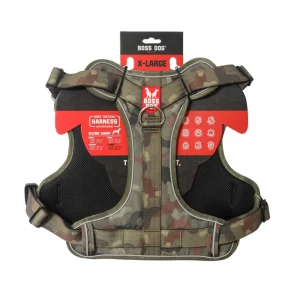 Boss Dog Tactical Dog Harness Green Camo, X-Large