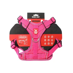 Boss Dog Tactical Dog Harness Hot, Pink, Medium