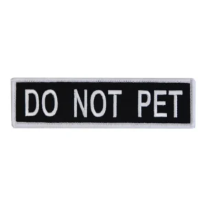 Boss Dog Tactical Dog Harness Patch Do Not Pet, Large