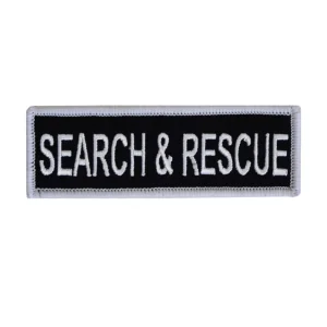 Boss Dog Tactical Dog Harness Patch Search Rescue, Large