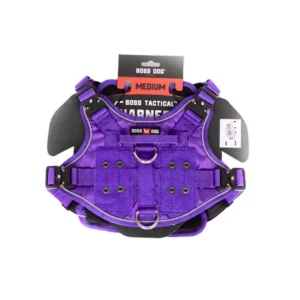 Boss Dog Tactical Dog Harness, Purple, Medium