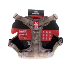 Boss Dog Tactical Dog Harness Tan Camo, Large