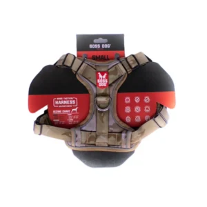Boss Dog Tactical Dog Harness Tan Camo, Small