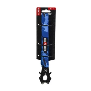Boss Dog Tactical Dog Leash Blue Camo, 6 ft