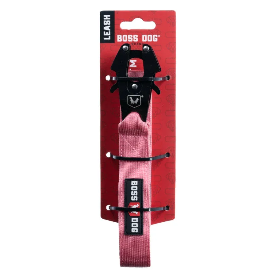 Boss Dog Tactical Dog Leash Pink, 4 ft