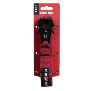 Boss Dog Tactical Dog Leash - Red, 1.25 in x 4 ft