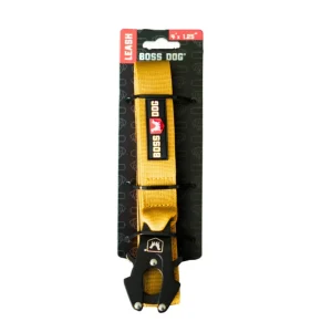 Boss Dog Tactical Dog Leash - Yellow, 1.25 in x 4 ft