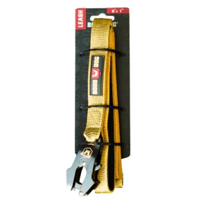 Boss Dog Tactical Dog Leash - Yellow, 1 in x 6 ft