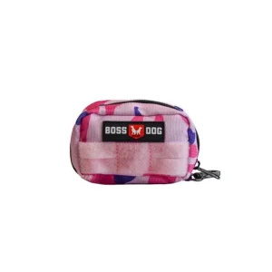 Boss Dog Tactical Molle Dog Harness Bag Pink Camo Large