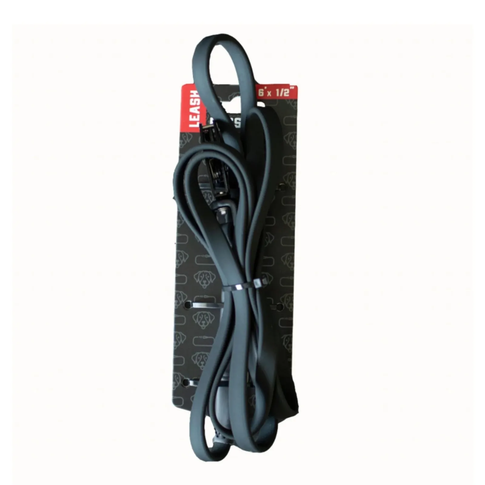 Boss Dog Tactical TPU Dog Leash Black, 6 ft