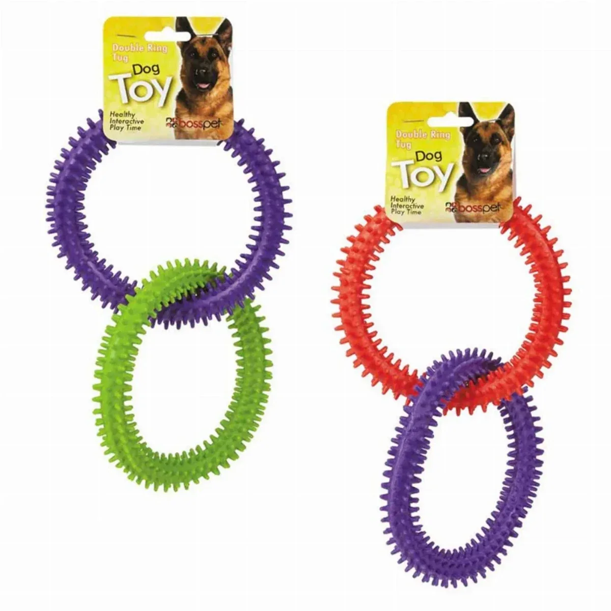 Boss Pet Products Tpr 2 Ring Dog Toy - Image 2