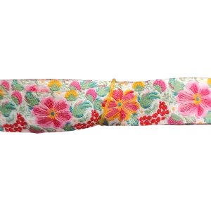 Bright Flowers Nylon Dog Collar