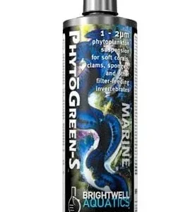 Brightwell Aquatics PhytoGreen-S - Green Phytoplankton (small) 1-2 micron, 2 liter / 67.6 oz.