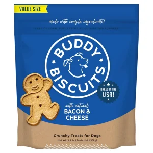 Buddy Biscuits Crunchy Bacon and Cheese Dog Treats