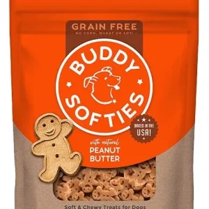 Buddy Biscuits Grain Free Soft & Chewy Treat - Homestyle Peanut Butter 5 oz