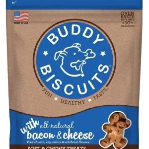 Buddy Biscuits Original Soft & Chewy Dog Treats - Bacon & Cheese 6 oz.