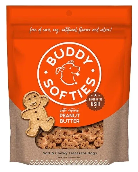 Buddy Biscuits Original Soft & Chewy Dog Treats - Peanut Butter 6 oz.