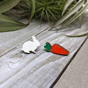 Bunny and Carrot Earrings