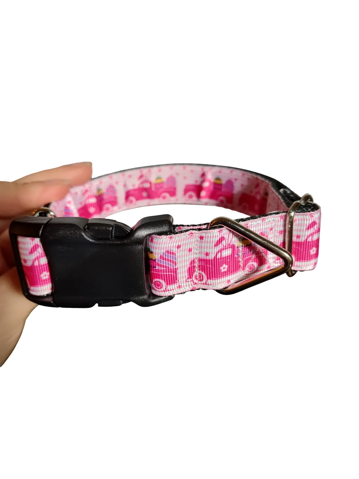 Bunny Easter Truck Nylon Dog Collar - Image 2