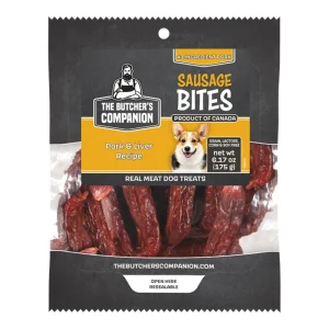 Butcher's Companion Dog Pork & Liver Sausage Bites 6.17 oz