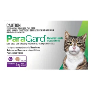Buy Paragard Wormer For Cats Up To 5 Kg (Upto 11lbs) at Lowest Price