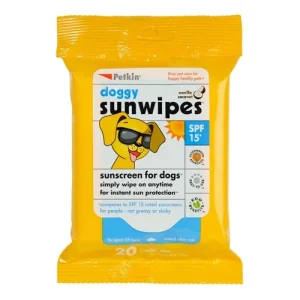 Buy Petkin Doggy Sunwipes SPF15 Sunscreen for Dogs at Lowest Price