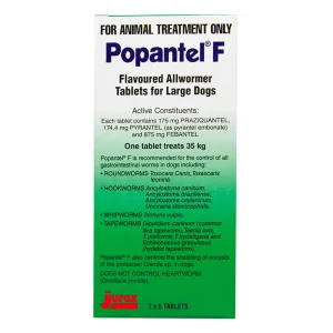 Buy Popantel F Allwormer for Large Dogs 35 kg (77lbs) at Lowest Price