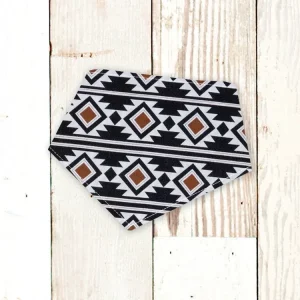 "B&W Aztec" Dog Bandana