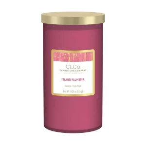 Candle-lite Frosted Jar Candle Island Plumeria 19.25 oz.