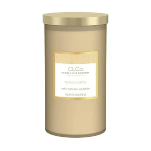 Candle-lite Frosted Jar Candle Vanilla Santal 19.25 oz.