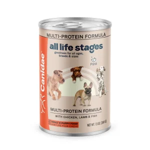 CANIDAE All Life Stages Multi-Protein Canned Dog Food Chicken, Lamb & Fish, 13 oz each, Case of 12